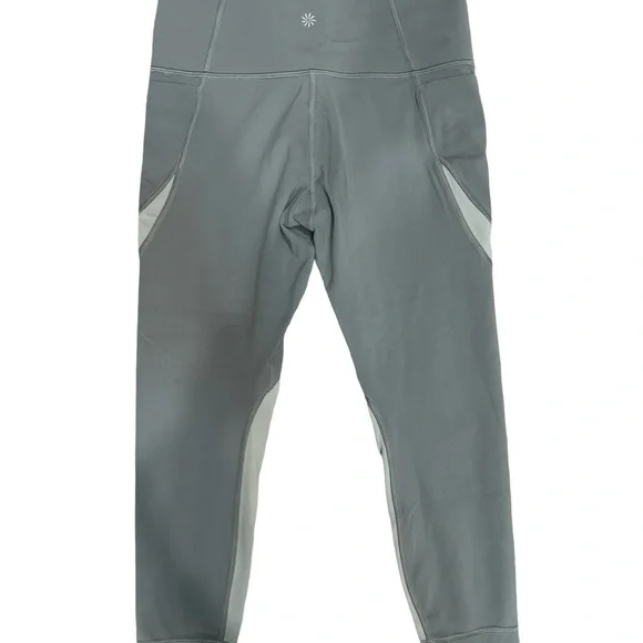 Athleta Salutation Stash Pocket II Colorblock 7/8 Tight Lead Green size SP - Picture 5 of 8